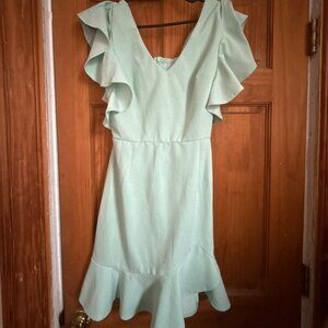 Aqua Cocktail Dress - Size Small